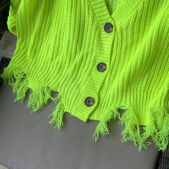 Rue 21 Polly Esther Neon Sweater XL - Picture 7 of 8